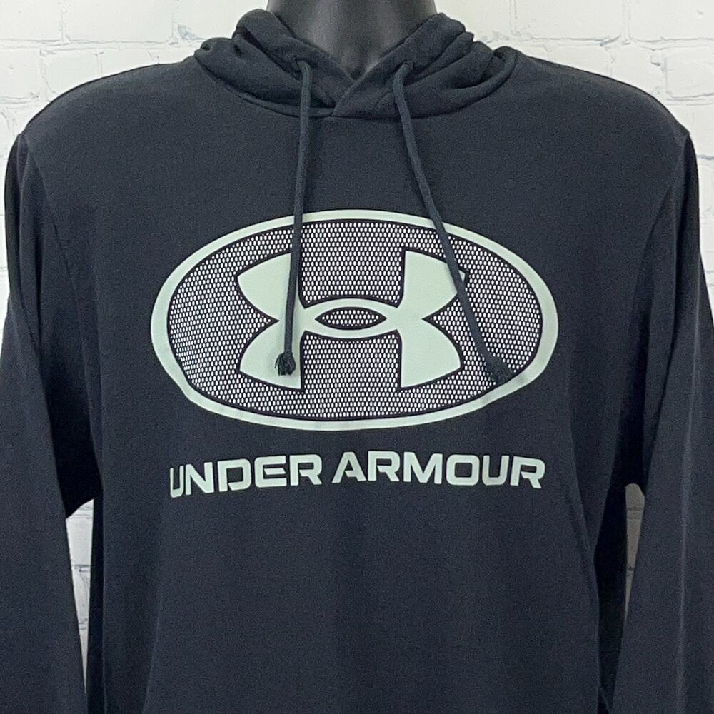 Under Armour UA Loose Fit Hoodie XL X-Large Black Hooded Sweatshirt Logo Pockets